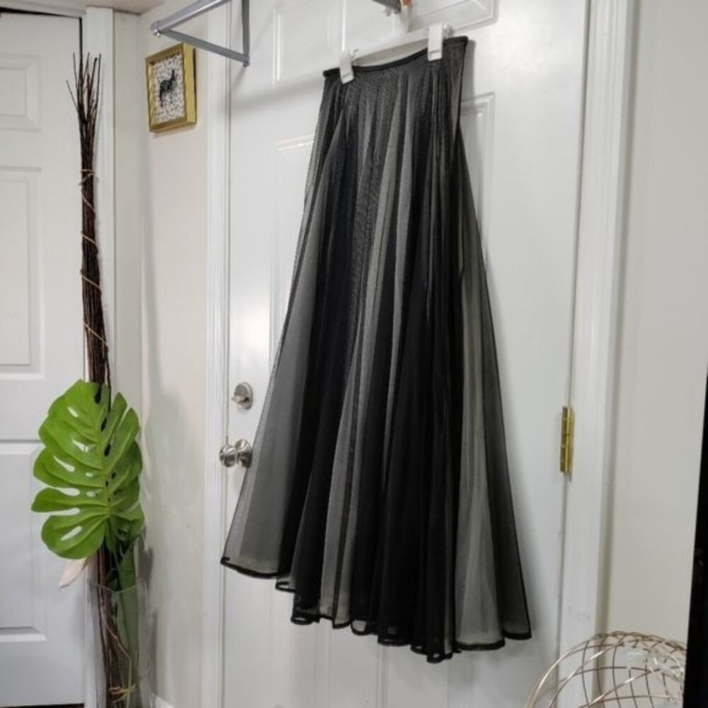 Alexia Admor New York  Long Full Length Whimsy Glam Grunge Tulle Skirt in Black - Picture 5 of 13